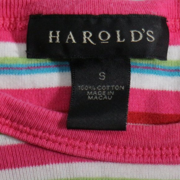 HAROLD'S Multicolor Striped Sleeveless Top Sz Small US - Picture 5 of 11